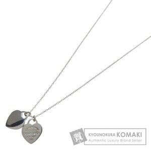 Tiffany Co Double Heart Necklace Silver
